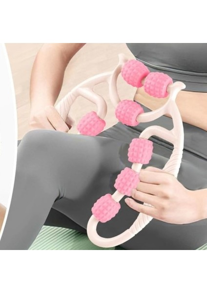 Tekerlekli Kas Gevşetici Selülit Masaj Aleti Ayarlanabilir Lenf Drenaj Rulosu Bacak Kol Selülit indirimleri