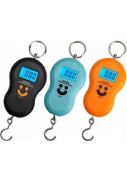 Strongart Dijital Çengelli Gülen Yüz Tartı Portatif El Kantarı