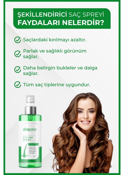 Şekillendirici Bukle Belirginleştirici Keratin Collagen Biotın Içeren Saç Spreyi 200 ml fiyatları