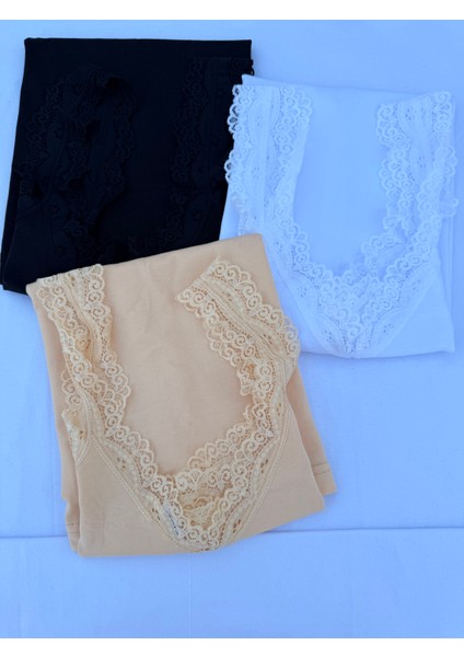 Kadın Dantelli Askılı Atlet 3’lü modelleri