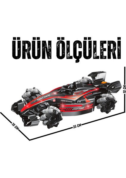 Oyuncak Uzaktan ve Bilekten Kumandalı Full Fonksiyon Hareket Eden Buhar Atan Formula 1 Araba indirimleri