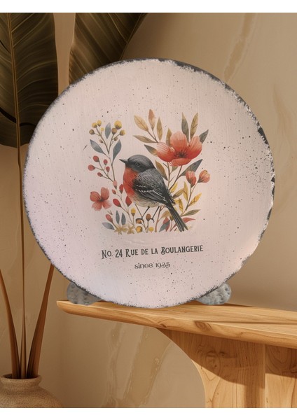 Kuş Desenli 18 cm Duvar Tabağı fiyatları