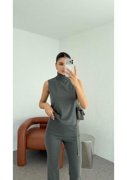 Antrasit Balıkçı Triko