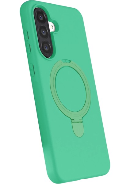 Ds-Derin Newface Samsung Galaxy A26 Regal Magsafe Standlı Kapak - Yeşil modelleri
