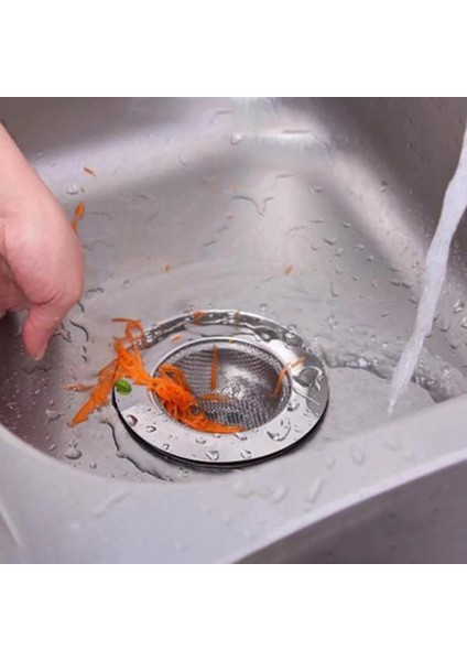 Mutfak Su Lavabo Filtresi Örgü Süzgeç Paslanmaz Çelik 7.5 cm Çap modelleri