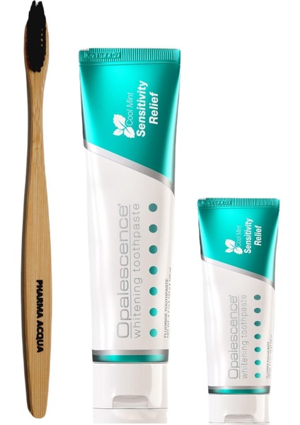 Sensitivity Relief Hassas Dişler Için Diş Macunu 133 gr + 28 gr + Pharma Acqua Bambu Yumuşak Diş Fırçası