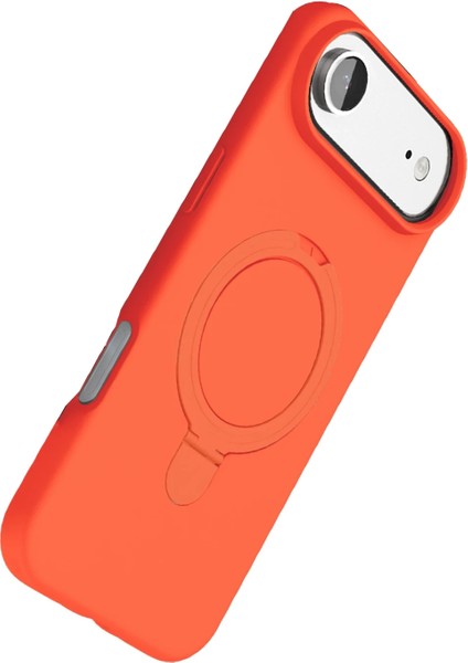 Ds-Derin Newface Apple Iphone 17 Air Regal Magsafe Standlı Kapak - Turuncu fırsatları