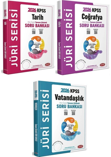 Data 2026 Kpss Tarih + Coğrafya + Vatandaşlık Jüri Soru Bankası 3
