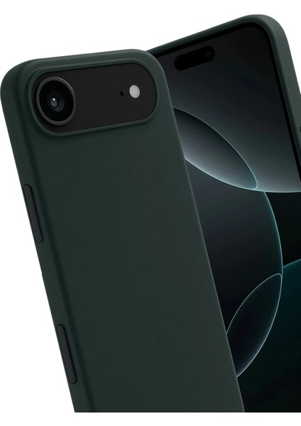 Ds-Derin Newface Apple Iphone 17 Air First Silikon - Koyu Yeşil modelleri