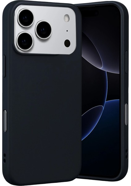 Ds-Derin Newface Apple Iphone 17 Pro Nano Içi Kadife Silikon - Siyah
