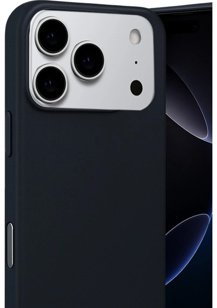 Ds-Derin Newface Apple Iphone 17 Pro Nano Içi Kadife Silikon - Siyah modelleri