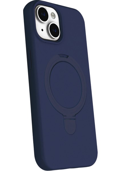 Ds-Derin Newface Apple Iphone 15 Plus Regal Magsafe Standlı Kapak - Lacivert fiyatları