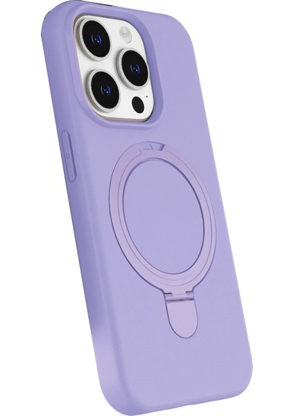 Ds-Derin Newface Apple Iphone 14 Pro Max Regal Magsafe Standlı Kapak - Lila fiyatları