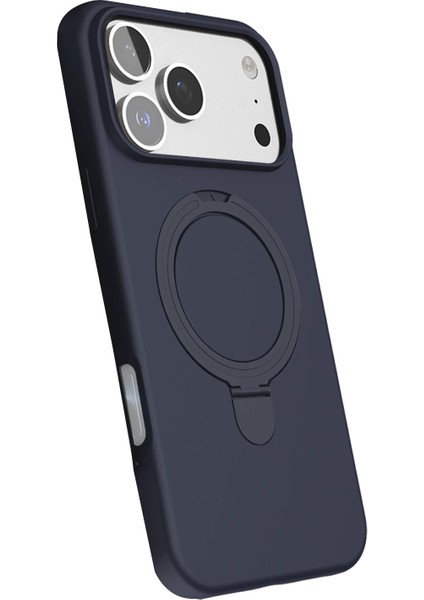 Ds-Derin Newface Apple Iphone 17 Pro Regal Magsafe Standlı Kapak - Lacivert modelleri