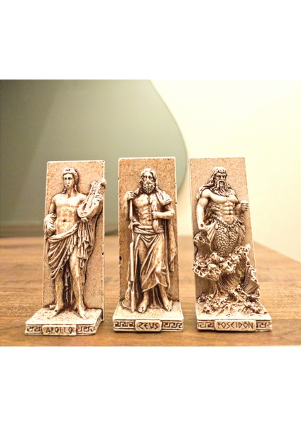 Apollo Zeus Poseidon Üçlü Biblo Magnet