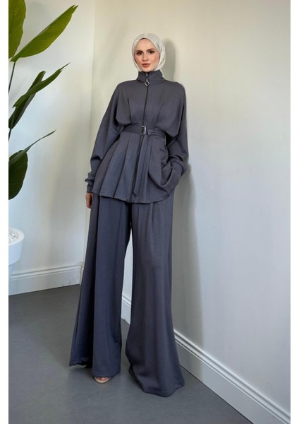 Lendor Palazzo Pantolon Takım Füme