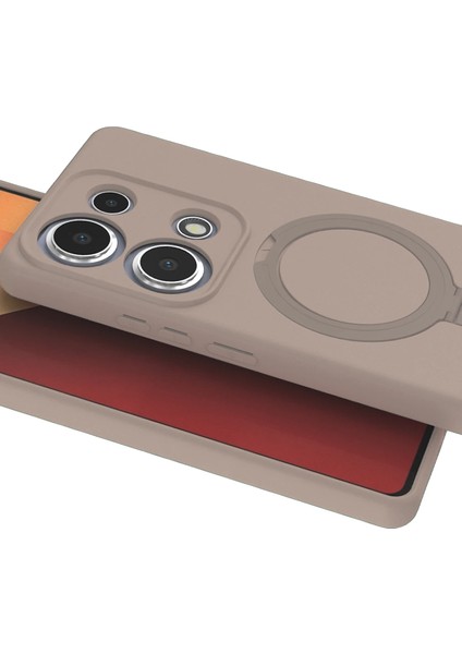 Ds-Derin Newface Xiaomi Redmi Note 13 Pro 4g Regal Magsafe Standlı Kapak - Çöl Titanyum modelleri