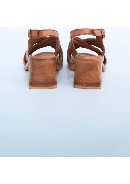 Kadın Topuklu Ayakkabı Z6912003-TABA