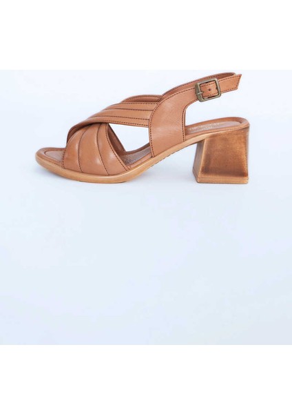 Kadın Topuklu Ayakkabı Z6912003-TABA