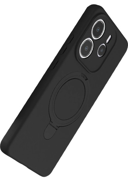 Ds-Derin Newface Xiaomi Redmi Note 14 4g Regal Magsafe Standlı Kapak - Siyah modelleri