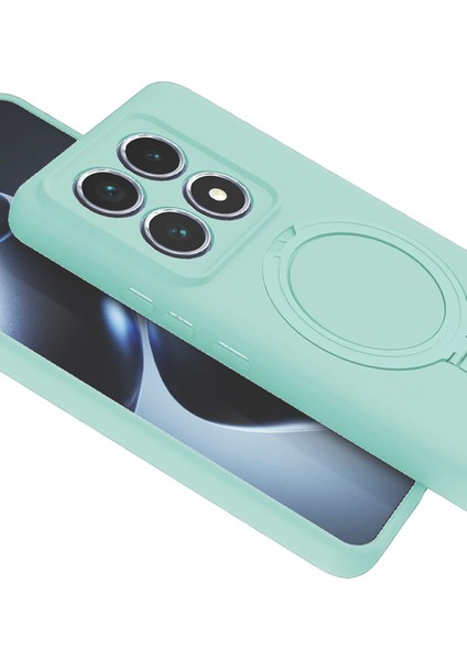 Ds-Derin Newface Xiaomi Mi 14T Pro Regal Magsafe Standlı Kapak - Su Yeşili fırsatları