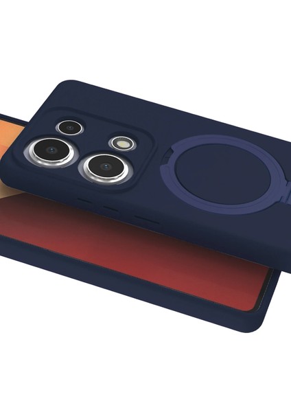 Ds-Derin Newface Xiaomi Redmi Note 13 Pro 4g Regal Magsafe Standlı Kapak - Lacivert modelleri