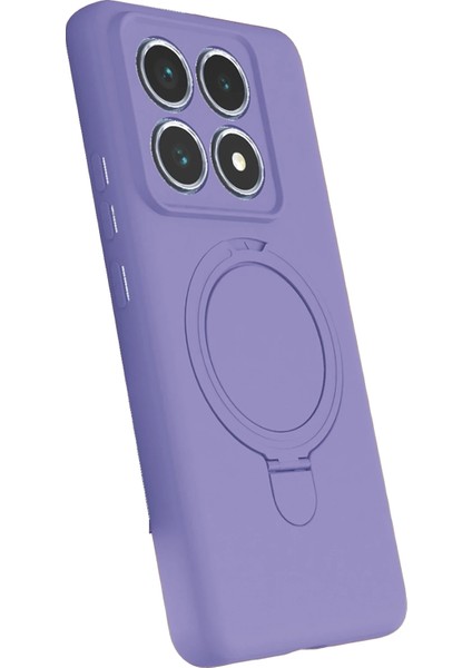 Ds-Derin Newface Xiaomi Mi 14T Pro Regal Magsafe Standlı Kapak - Lila fiyatları