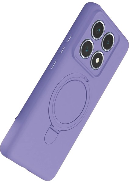 Ds-Derin Newface Xiaomi Mi 14T Pro Regal Magsafe Standlı Kapak - Lila modelleri