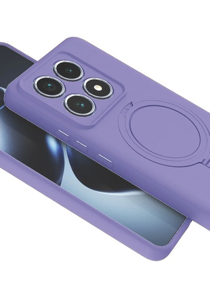 Ds-Derin Newface Xiaomi Mi 14T Pro Regal Magsafe Standlı Kapak - Lila fırsatları