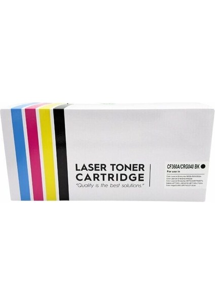 Hp 508A-CF360A / Canon CRG-040 / Canon T10 Bk Muadil Toner