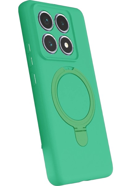 Ds-Derin Newface Xiaomi Mi 14T Pro Regal Magsafe Standlı Kapak - Yeşil fiyatları