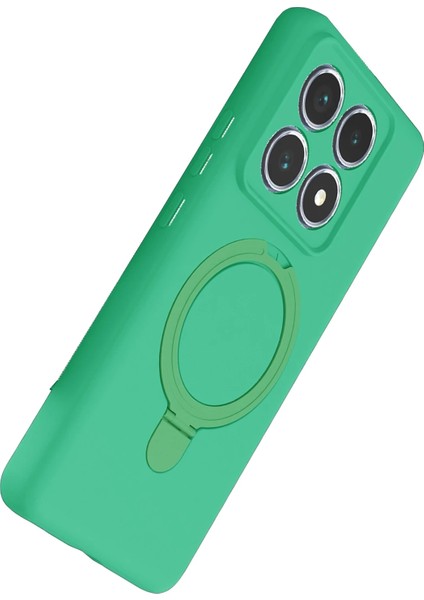 Ds-Derin Newface Xiaomi Mi 14T Pro Regal Magsafe Standlı Kapak - Yeşil modelleri