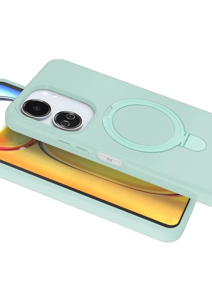 Ds-Derin Newface Xiaomi Redmi 13C Regal Magsafe Standlı Kapak - Su Yeşili modelleri