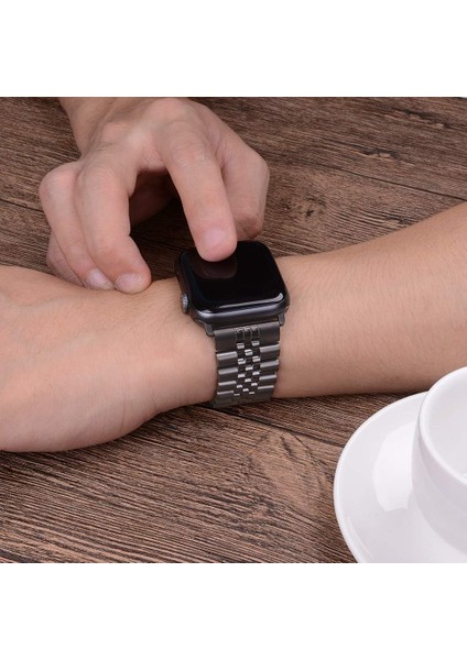 Apple Watch Seri 2 3 4 5 6 7 8 10 Se Ultra Uyumlu 42 44 45 46 49MM Uyumlu Paslanmaz Çelik Rolex Kordon modelleri