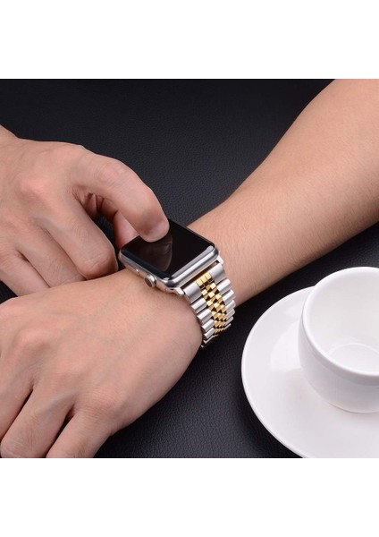 Apple Watch Seri 2 3 4 5 6 7 8 10 Se Ultra Uyumlu 42 44 45 46 49MM Uyumlu Paslanmaz Çelik Rolex Kordon fırsatları