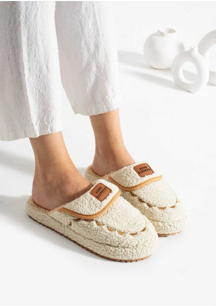 Kadın Ev Terliği Sherpa Dokulu Kışlık Sıcak Kürklü Rahat Ses Yapmaz Kaymaz Taban fiyatları