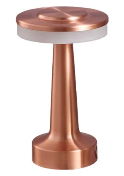 Zengezur NOAS-YL86-1233-GIRIT Masa Lambasi Şarj Edilebilir Bronz-3 Renk Işik