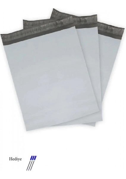 Cepsiz Orta Boy Kargo Poşeti 30X37+5 cm - 200 Adet (40+40=80 Mikron)