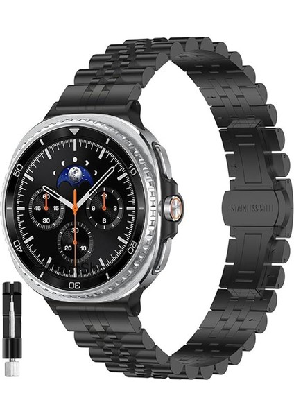 Samsung Galaxy Watch 8 40MM /watch 8 44MM / Classic 46MM Uyumlu Paslanmaz Çelik Rolex Kordon