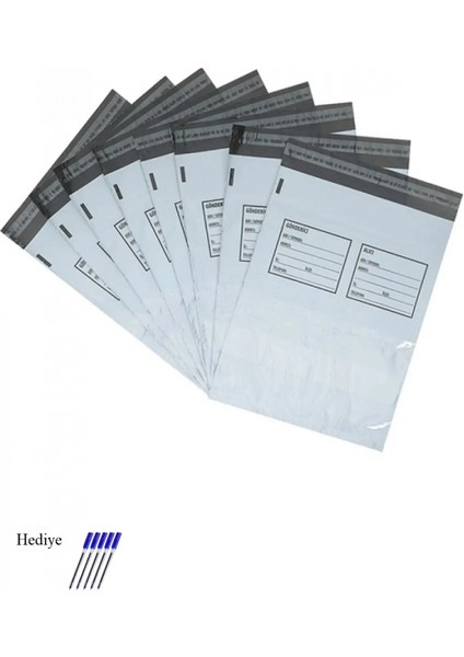 Battal Boy Cepli Kargo Poşeti 45X55+5 cm - 300 Adet (40+40=80 Mikron)