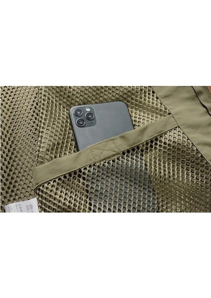 Örgü Çok Cepli Unisex Spor Balıkçılık Yeleği Fotoğrafçılık Iş Kıyafetleri Rahat Kargo Yelek Beden Xxxl modelleri