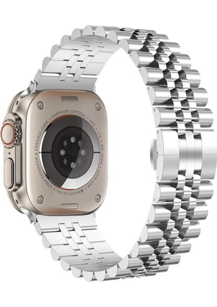 Apple Watch Seri 2 3 4 5 6 7 8 10 Se Ultra Uyumlu 42 44 45 46 49MM Uyumlu Paslanmaz Çelik Rolex Kordon fiyatları