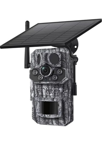 AV-S443H 3mp 4g Solar Panelli Gps Black Light Fotokapan Gece Görüşlü Sesli Kamera