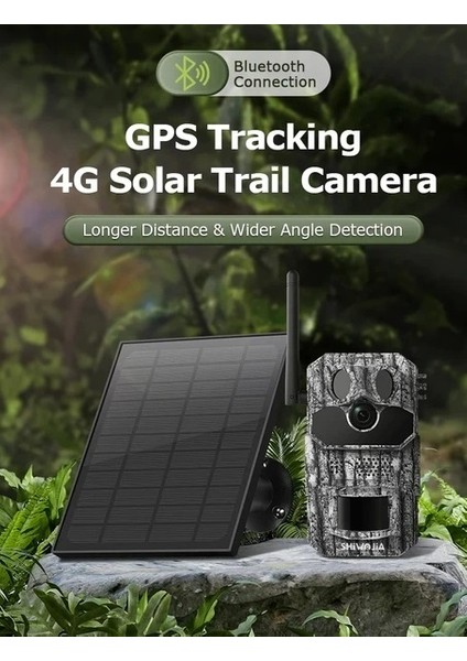 AV-S443H 3mp 4g Solar Panelli Gps Black Light Fotokapan Gece Görüşlü Sesli Kamera fırsatları