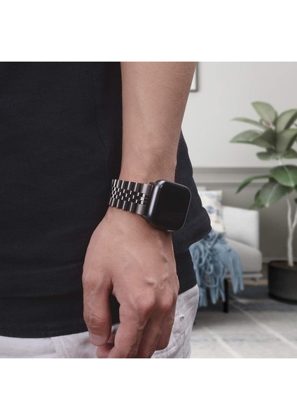 Apple Watch Seri 2 3 4 5 6 7 8 Se Ultra Uyumlu 38 40 41 mm Uyumlu Paslanmaz Çelik Rolex Saat Kordonu fırsatları