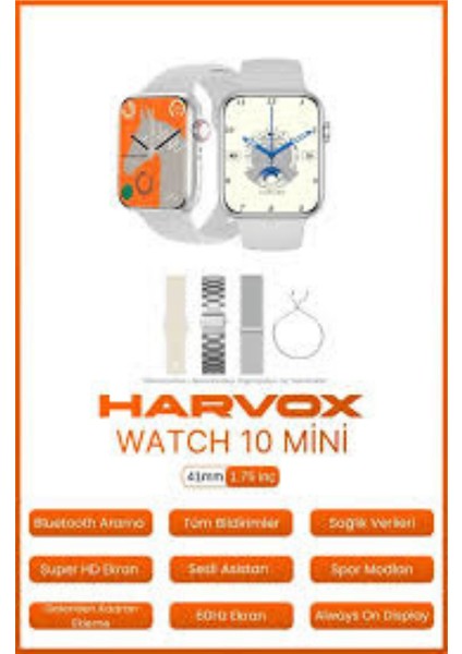 Watch 10 Mini Akıllı Saat Zarafet Dolu Kutu Içeriği Kordon ve Bileklik Hediyeli