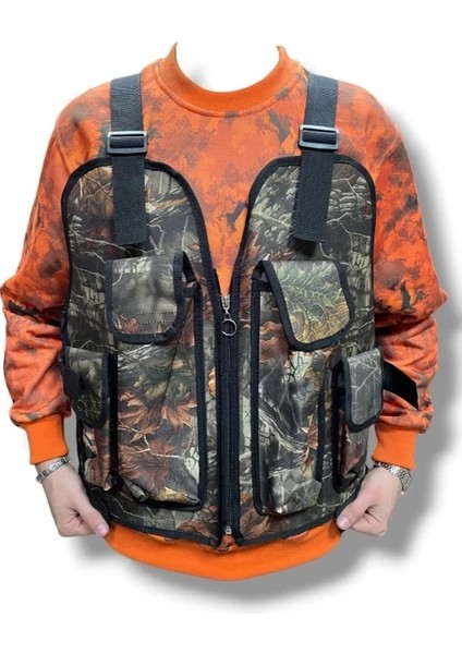 Tüm Bedenlere Uyumlu Şarjörlü Avcı Taktikal Yelek