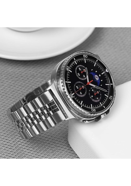 Samsung Galaxy Watch 8 40MM /watch 8 44MM / Classic 46MM Uyumlu Paslanmaz Çelik Rolex Kordon fırsatları