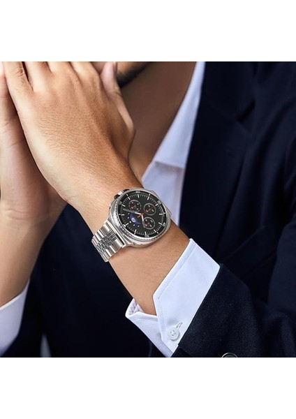 Samsung Galaxy Watch 8 40MM /watch 8 44MM / Classic 46MM Uyumlu Paslanmaz Çelik Rolex Kordon