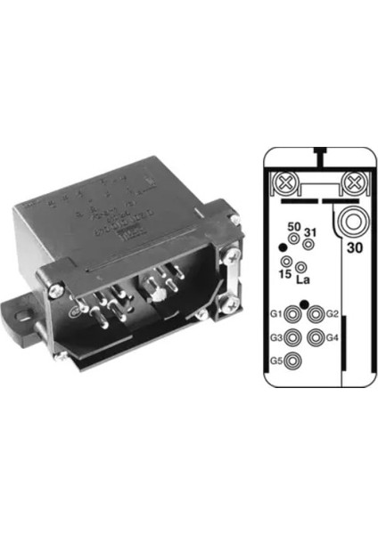Mercedes Benz Isıtma Rolesı W123 W124 W460 W638 B901 B903 Kızdırma Kontrol Unıtesı Sr-Set 040 (0201010049) A0255455432